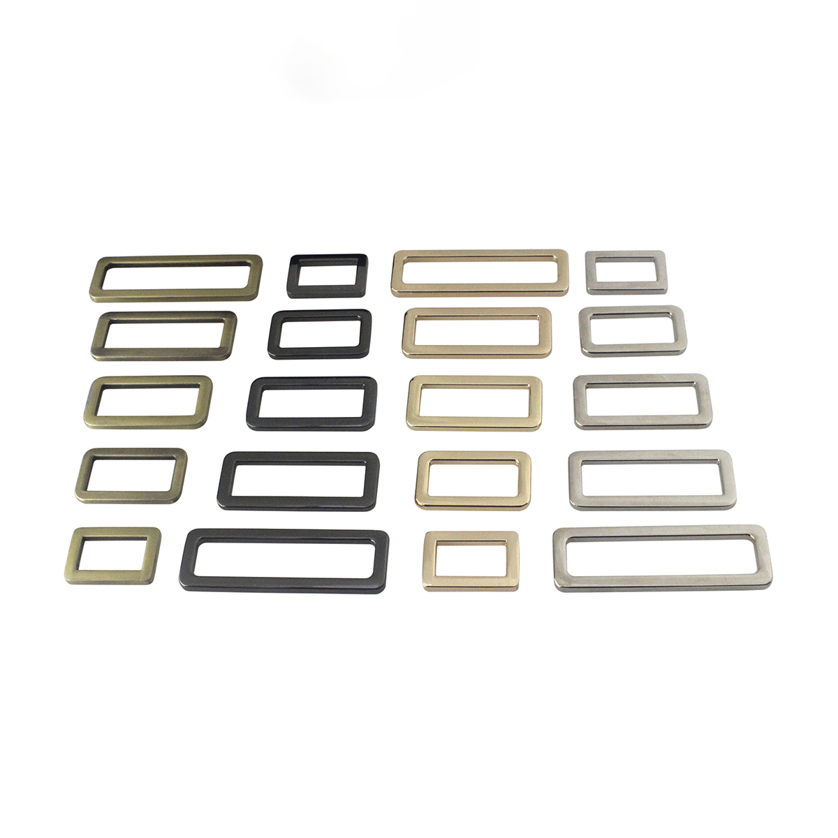 Crafting Resin - 1個金属retangleリングバックルループためのレザークラフトバッグストラップベルトバックル衣服diyアクセサリー20/25/31/38/50ミリメートル