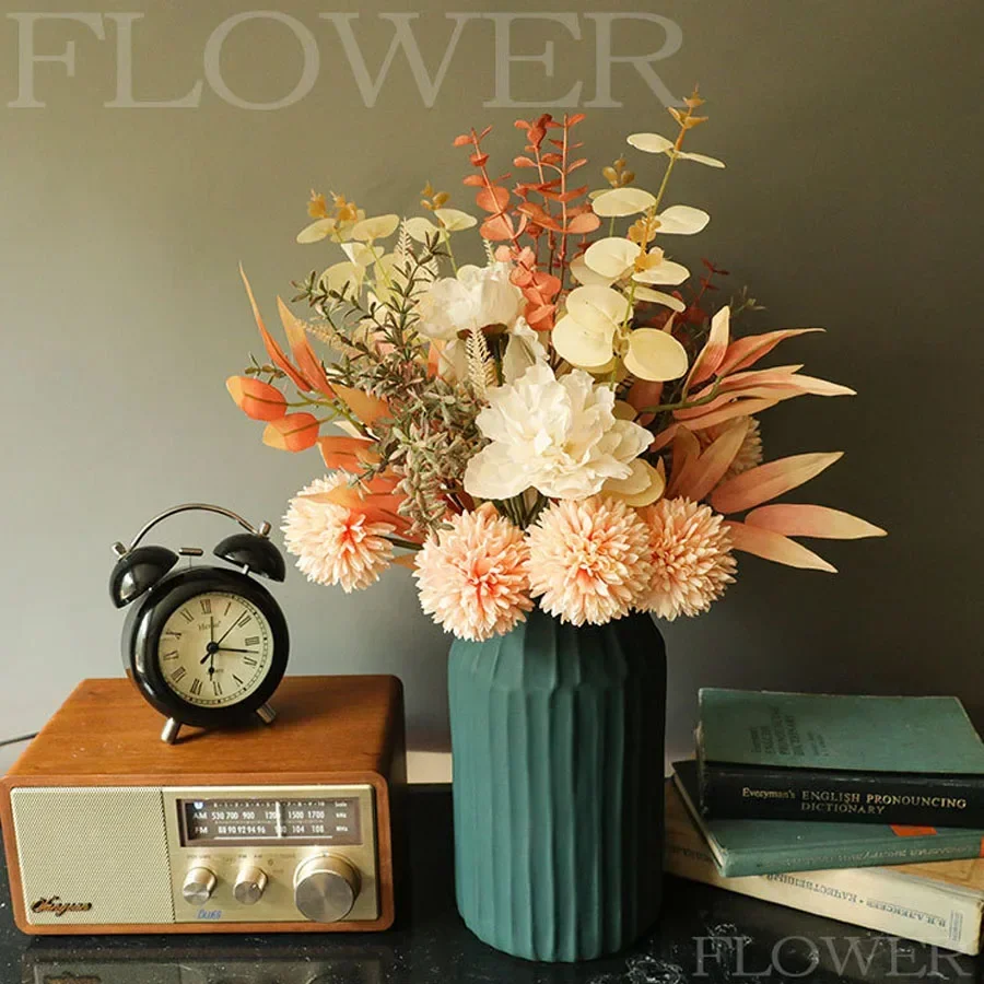 Dried Flower Bulk - @@タンポポの花束 造花 シミュレーションドライフラワー ホームデコレーション ウェディングブーケ パーティーデコレーション