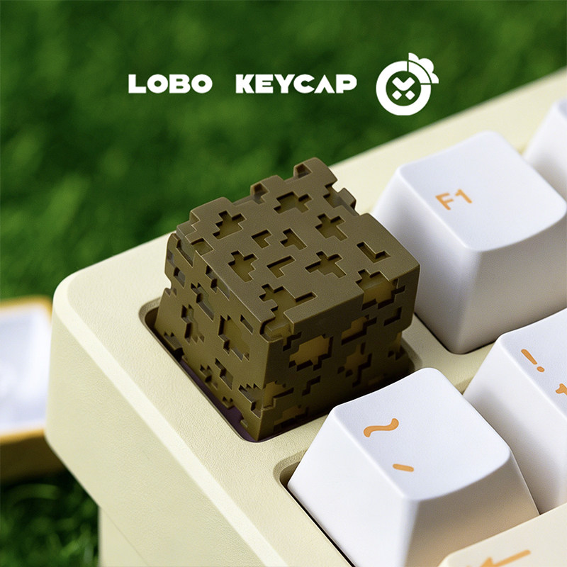 Resin Craft Minecraft - 漫画スクエアMinecraftシリーズクリエイティブキーボードデコレーション半透明キーキャップクラフト樹脂素材周辺機器おもちゃギフト