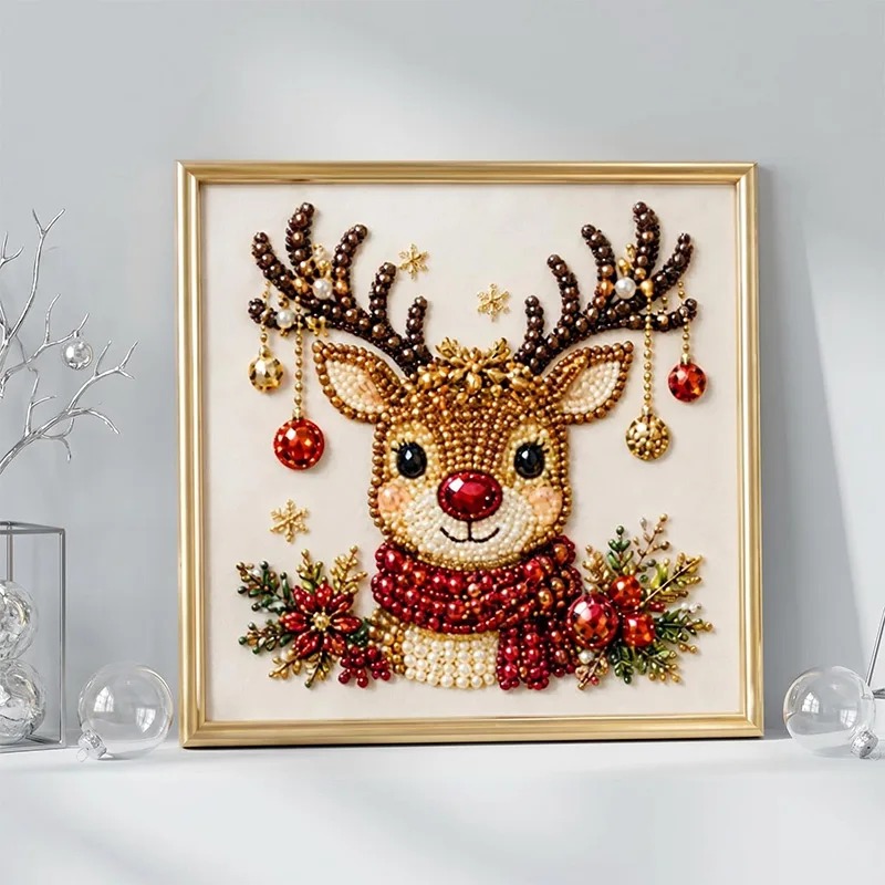 クリスマスパールダイヤモンドペインティングアートセット（フレ - Resin Craft For Beginners のレビューと価格