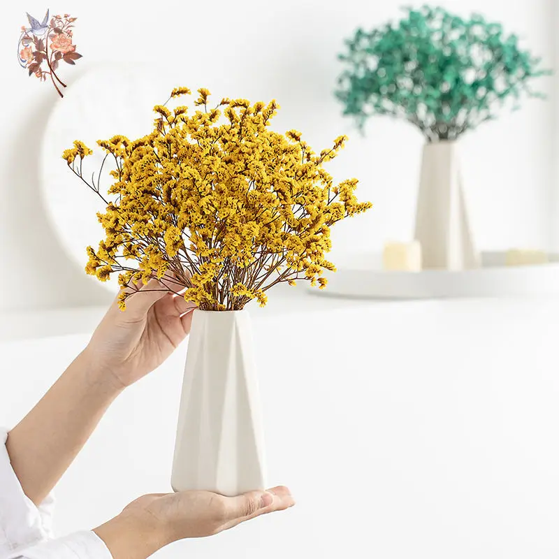ドライフラワー天然クリスタル草の花束ホームウェディングテーブ - Dried Flower Bulk のレビューと価格