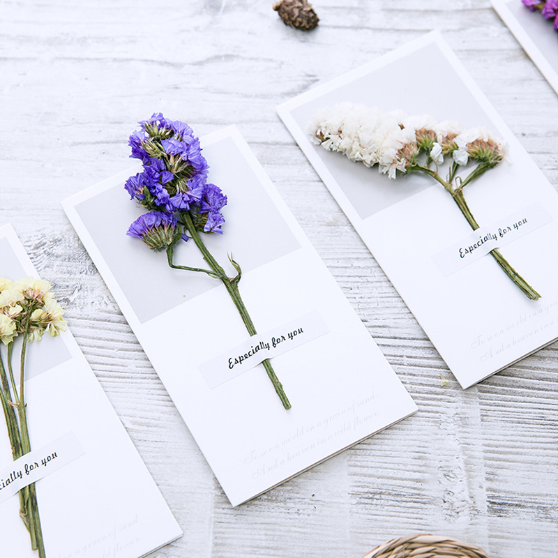 10 個ギフトカード結婚式招待状グリーティングカードカスミソ - Dried Flower Bulk のレビューと価格