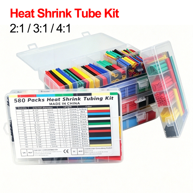 収縮チューブキット 73~900個 ケーブル修理プロテクター - Heat Gun Small のレビューと価格