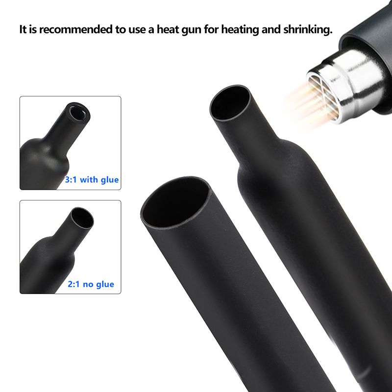 収縮チューブキット 73~900個 ケーブル修理プロテクター - Heat Gun Small のレビューと価格
