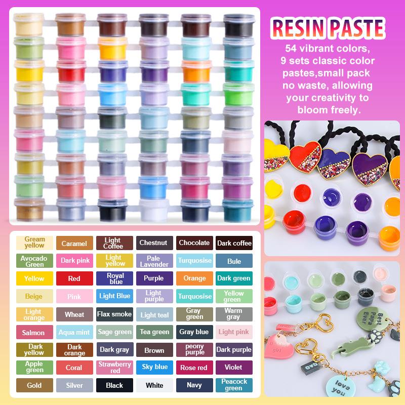 6色/セットペースト顔料UVレジン接着剤液体着色剤染料インク - Resin Pigment Set のレビューと価格