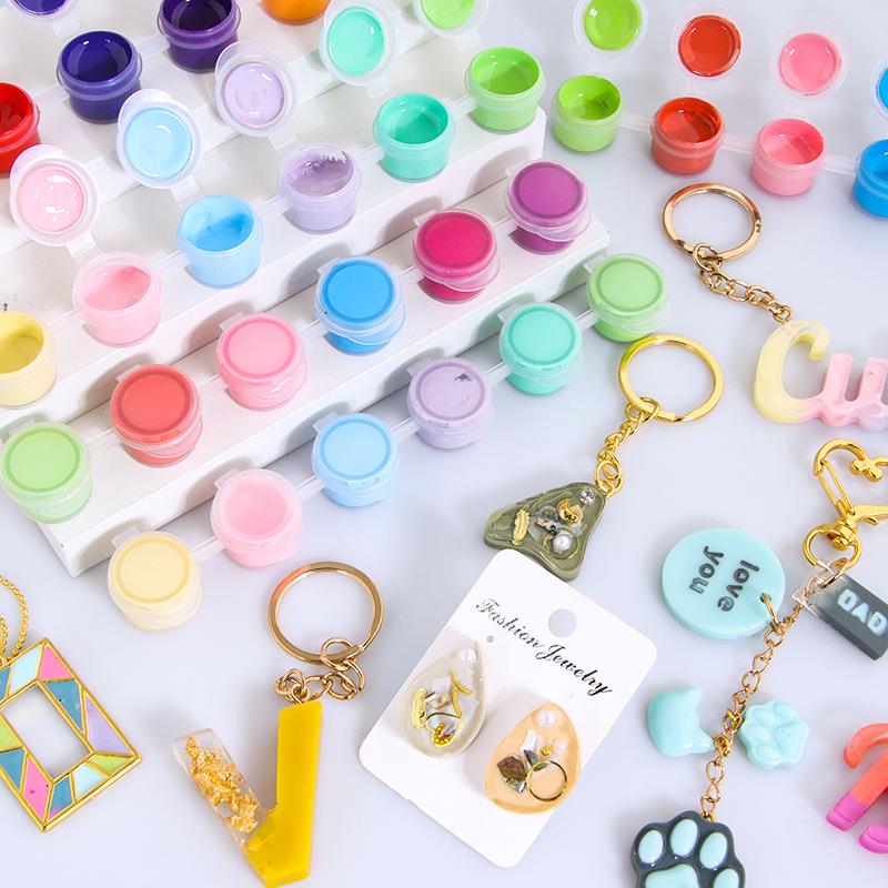6色/セットペースト顔料UVレジン接着剤液体着色剤染料インク - Resin Pigment Set のレビューと価格