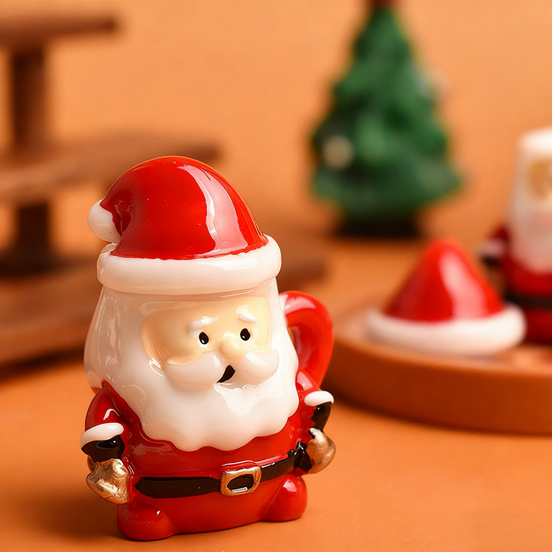 ミニサンタティーカップオーナメント - クリスマス工芸品、妖 - Crafting Resin のレビューと価格