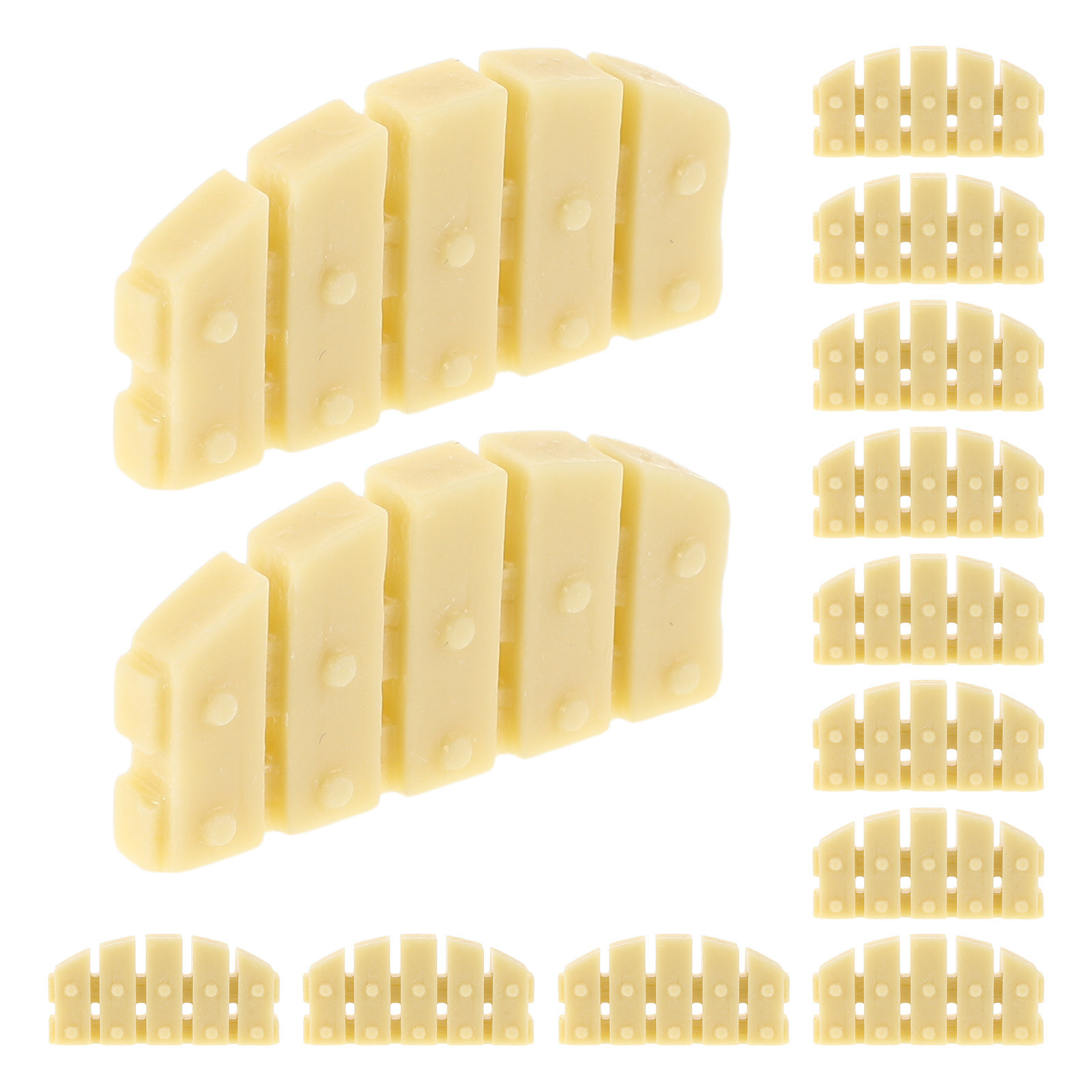 50個入りミニチュア樹脂製フェンス装飾品、景観アクセサリー、 - Crafting Resin のレビューと価格