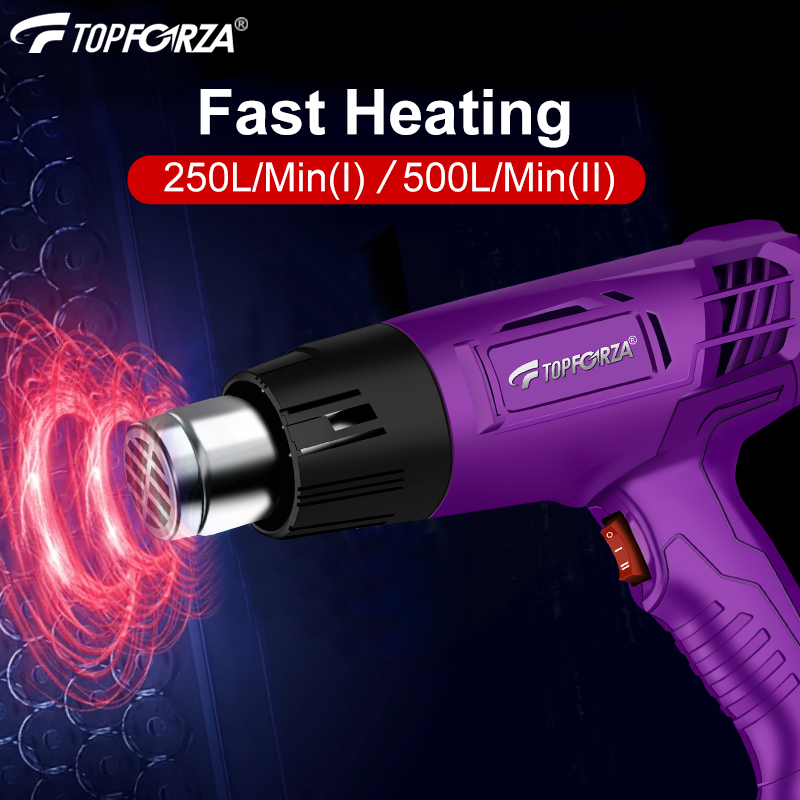 ミニ工業用ヒートガン、1200W デュアル温度調節機能付き  - Heat Gun Small のレビューと価格